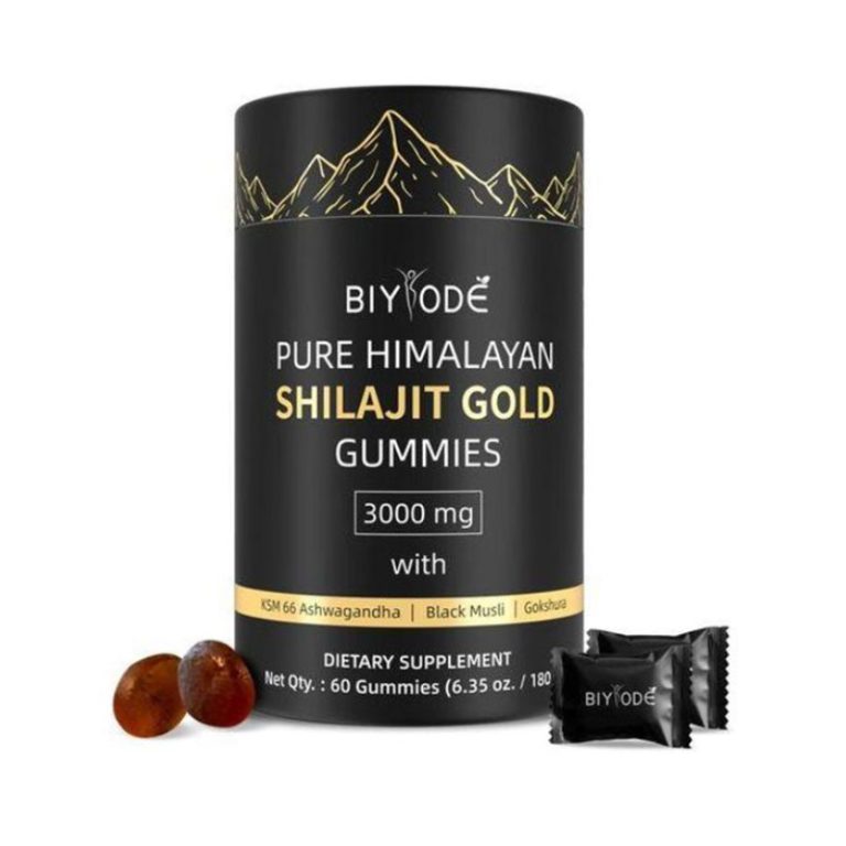 BIYODE Pure Himalayan Shilajit Gold - 60 Gummies
