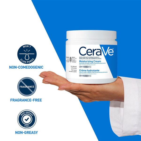 CeraVe Moisturizing Cream Normal To Dry Skin Cream Hydratante - 453gm