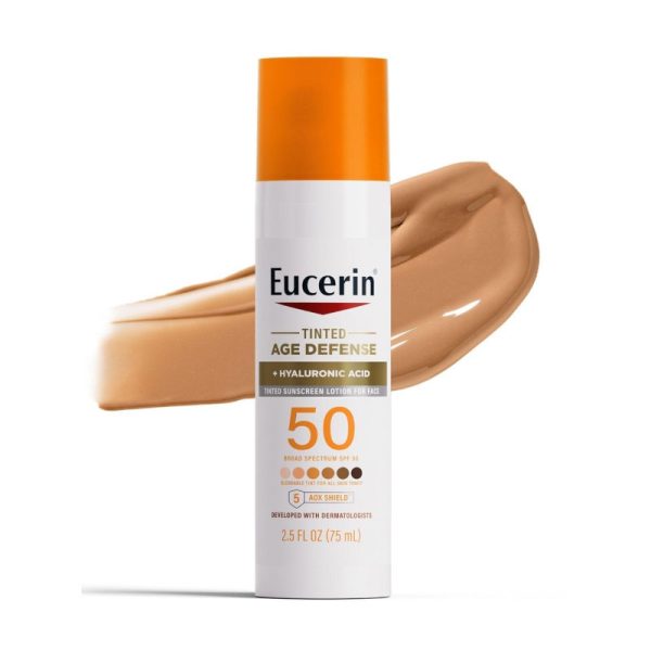 Eucerin Tinted Age Defense Lightweight Sunscreen Lotion SPF 50 - 75ml