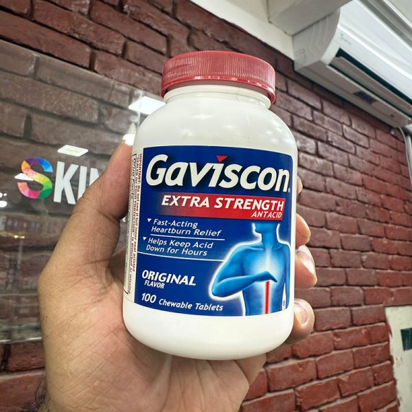 Gaviscon Extra Strength Chewable Antacid - 100 Tablets
