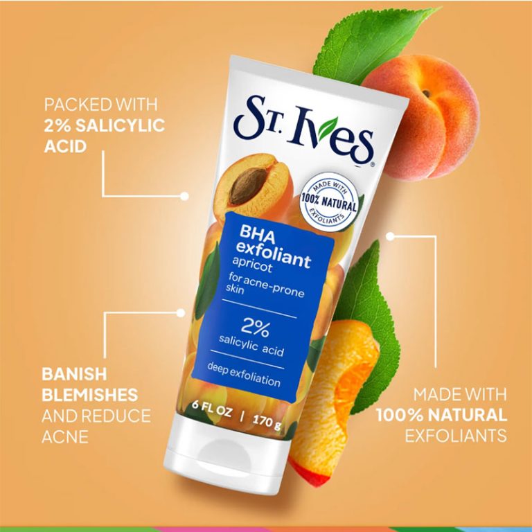 St Ives BHA Exfolian Apricot for Acne-prone Skin - 170gm