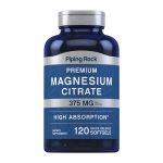 Piping Rock Magnesium Citrate 375 mg 120 Quick Release Softgels