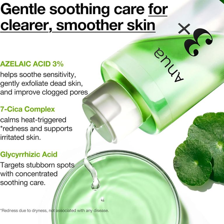 ANUA AZELAIC ACID 3 CICA SKIN CLARIFYING TONER 250ml