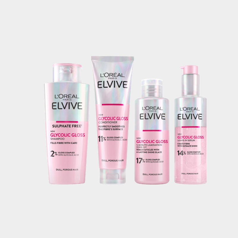 L'oreal-Elvive-Glycolic-Gloss-Glussing-Routin-3 L'oreal Elvive Glycolic Gloss Glussing Routin