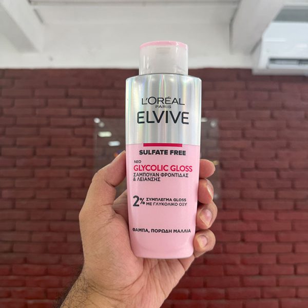 L'oreal Elvive Glycolic Gloss Sulphate Free Shampoo for Dull & Porous Hair 200ml