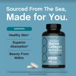 NeoCell Marine Collagen Bio-Peptides Double Strength + Hyaluronic Acid, 180 Caplets