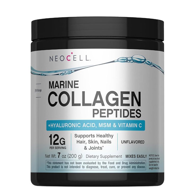 NeoCell Marine Collagen Peptides + Hyaluronic Acid, MSM & C - (200g) Powder