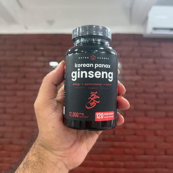 Nutra Champs Korean Panax Ginseng 12000mg - 120 Capsules