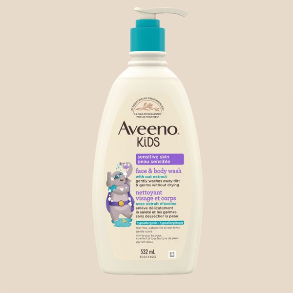 Aveeno Kids Enfants Sensitive Skin Face & Body Wash - 532ml