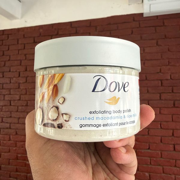 Dove Exfoliating Body Polish Crushed Macadamia & Rice Milk - 298gm
