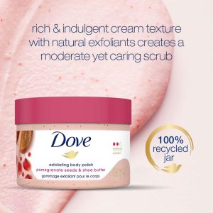 Dove Exfoliating Body Polish Pomegranate Seeds & Shea Butter - 298gm
