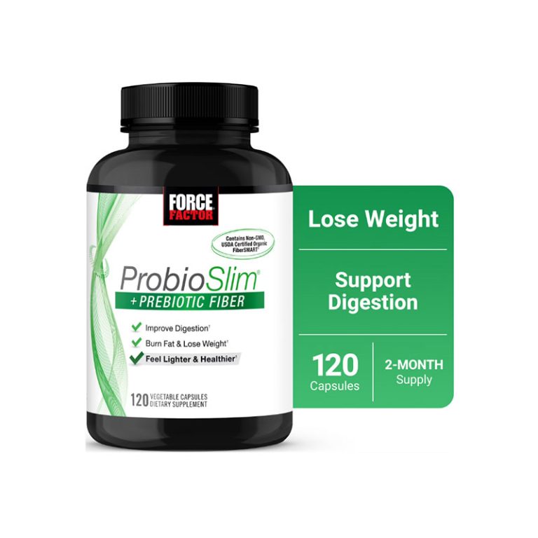Force Factor ProbioSlim + Prebiotic Fiber - 120 Capsules