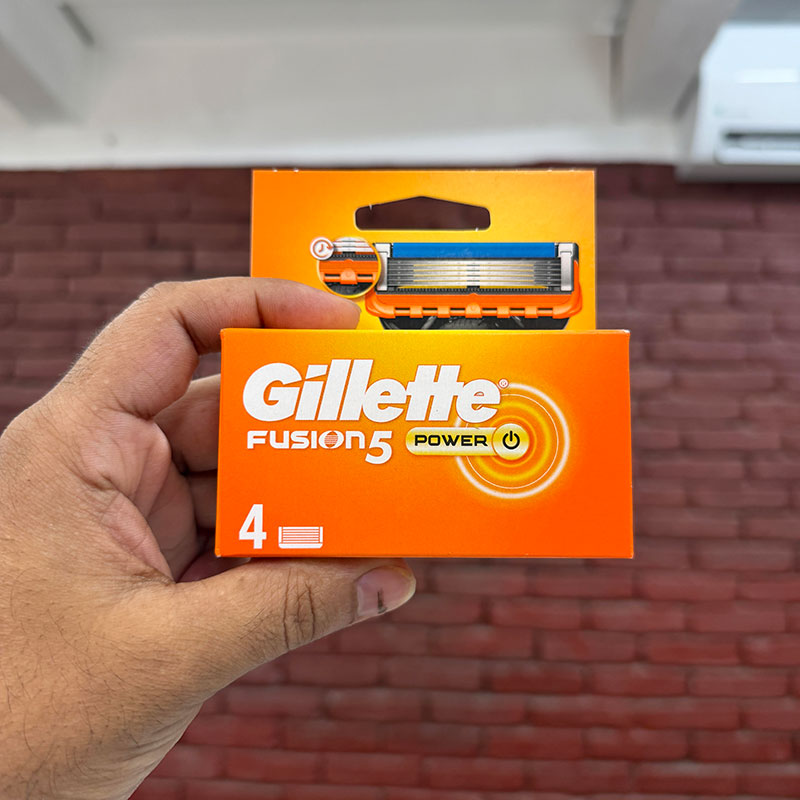 Gillette-Fusion5-Men's-Razor-Blade-Refills-4-Count-Pack-of-1-(Power) Gillette Fusion5 Men's Razor Blade Refills 4 Count Pack of 1 (Power)
