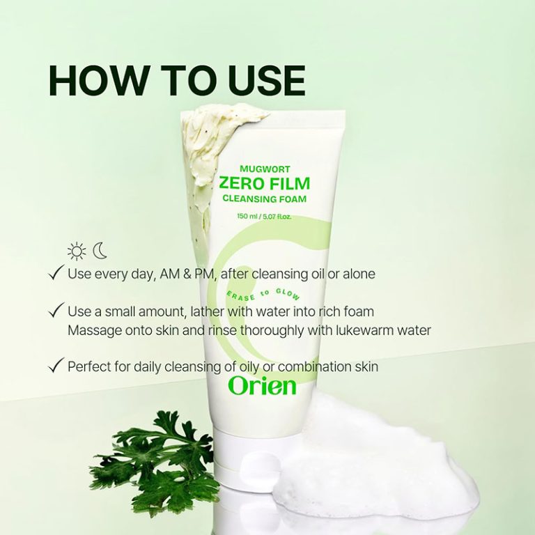 Orien Mugwort Zero Film Cleansing Foam - 150ml