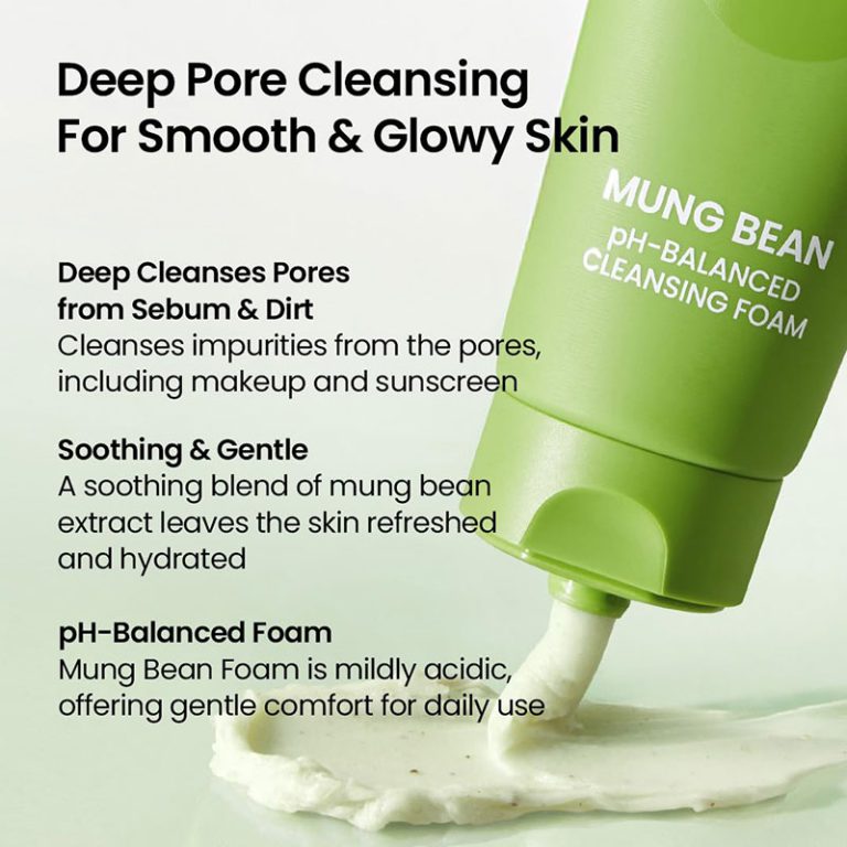 Beplain Mung Bean pH-Balanced Cleansing Foam - 80ml