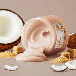 Dove Brown Sugar and Coconut Butter Body Scrub Exfoliates and Deeply Nourishes for Smooth, Radiant Skin - 425gm
