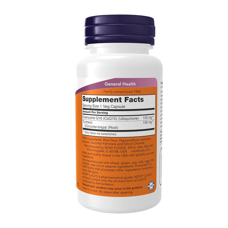 NOW Supplements CoQ10 150mg - 100 Capsules