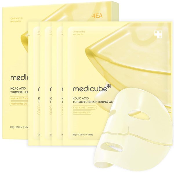Medicube Kojic Acid Turmeric Brightening Gel Mask (28gm) 4ea