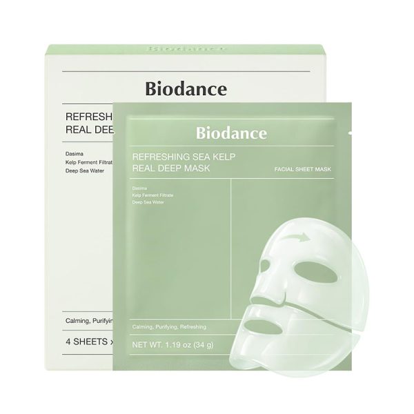 Biodance Refreshing Sea Kelp Real Deep Mask - 34g x4ea