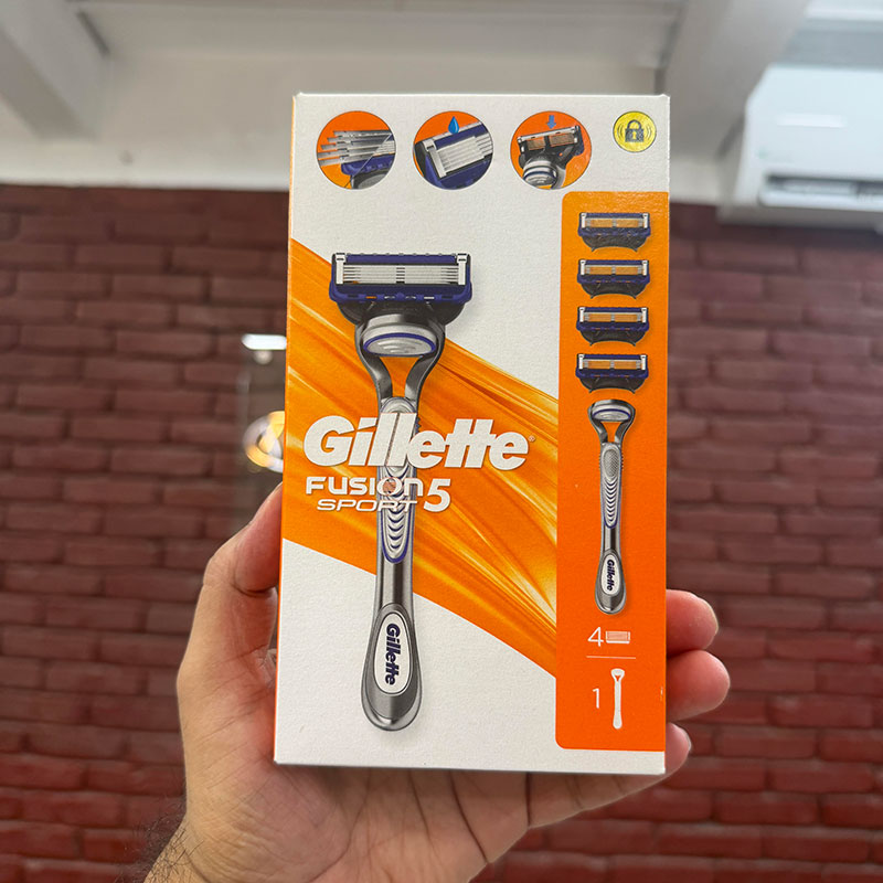 Gillette-Fusion5-Sport-Razor-with-4-Refills Gillette Fusion5 Sport Razor with 4 Refills