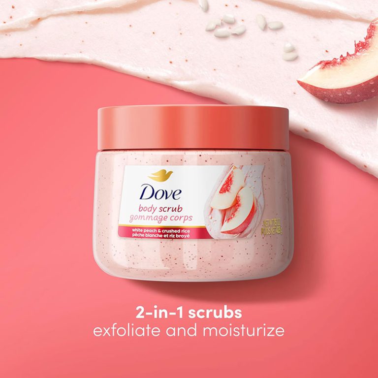 Dove Gommage Corps Body Scrub Exfoliates and Deeply Nourishes for Smooth, Radiant Skin – 425gm