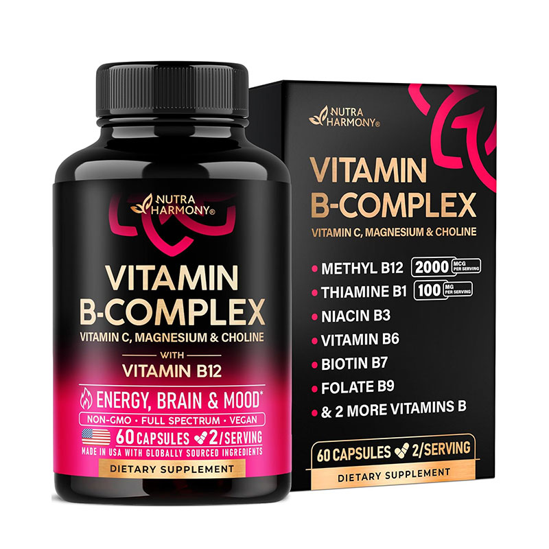 NUTRAHARMONY-Vitamin-B-Complex---60-Capsules-0 NUTRAHARMONY Vitamin B Complex - 60 Capsules