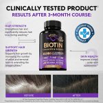 NUTRAHARMONY Biotin Collagen & Keratin | Hair Skin & Nails Vitamins - 60 Capsules
