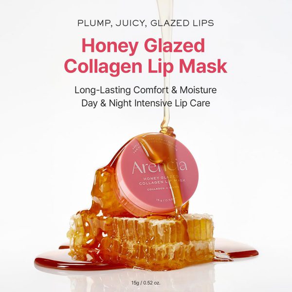 Arencia Honey Glazed Collagen Lip Mask - 15gm