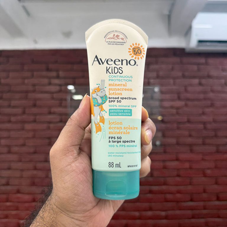 Aveeno Kids Continuous Protection Mineral Sunscreen Lotion Brad Spectrum SPF 50 (88ml)