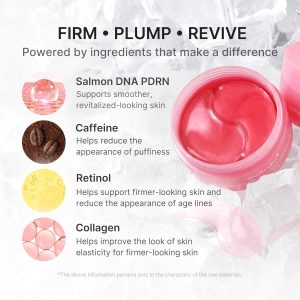 medicube PDRN Pink Caffeine Collagen Eye Patch - 60 Patches