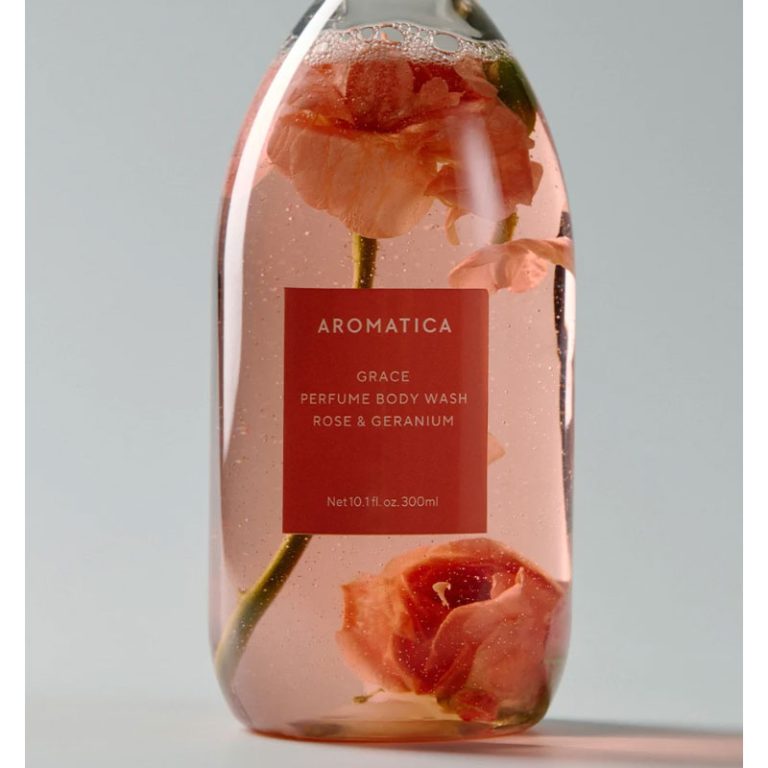 Aromatica Grace Perfume Body Wash Rose & Geranium - 300ml