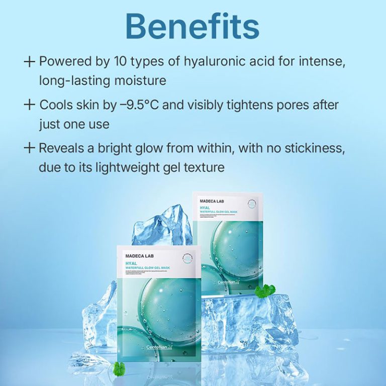 Centellian24+ Madeca Lab Hyal Waterfull Glow Gel Mask 5EA