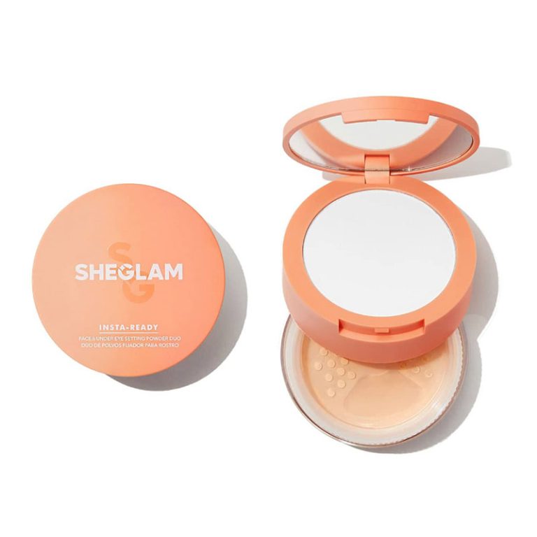 SHEGLAM Insta-Ready Face & Under Eye Setting Powder Duo-Natural Linen (Face 25g & Under Eye 25g)