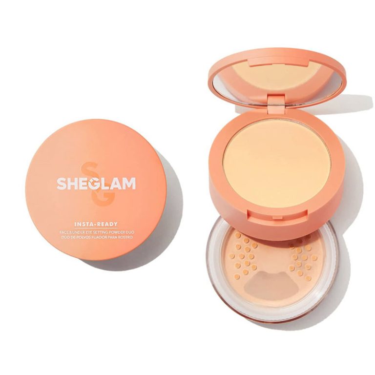 SHEGLAM Insta-Ready Face & Under Eye Setting Powder Duo-Toasted Almond (Face 25g & Under Eye 25g)