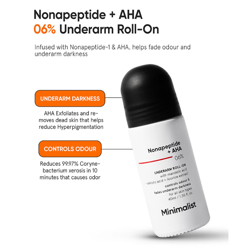 Minimalist-Nonapeptide-+-AHA-6%-Underarm-Roll-on-40ml Minimalist Nonapeptide + AHA 6% Underarm Roll on 40ml