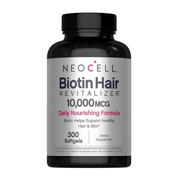 NeoCell Biotin Hair Revitalizer 10000 mcg - 300 Softgels