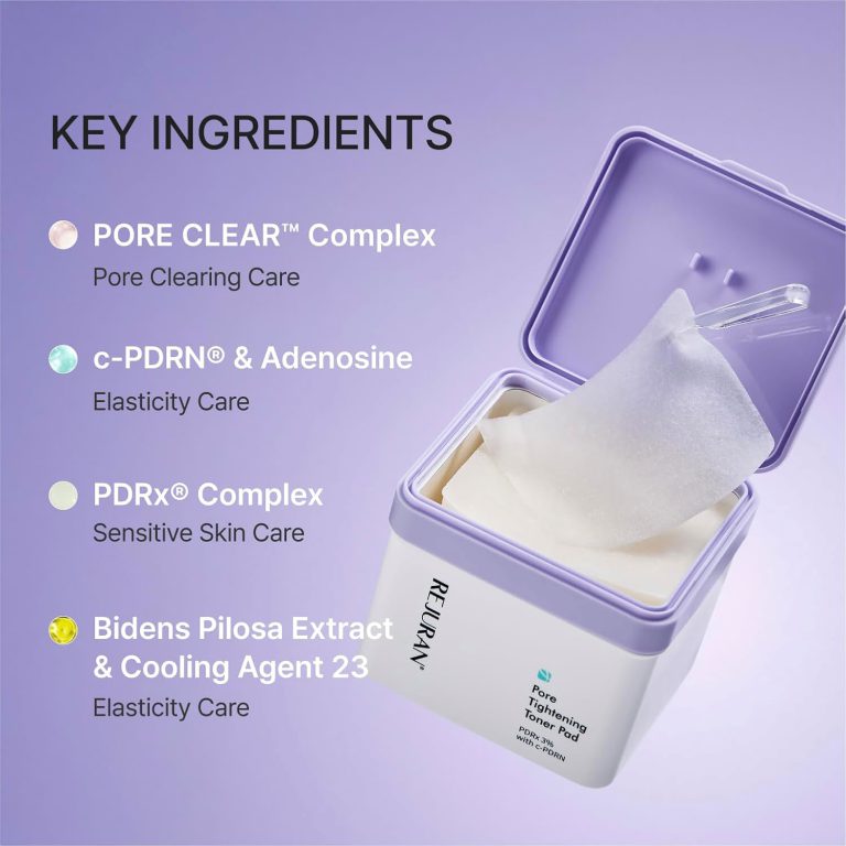REJURAN Pore Tightening Toner Pads PDRx 3% & c-PDRN - 60 Pads