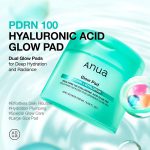 ANUA PDRN 100 Hyaluronic Acid Glow Pad (60 Pads) 180 ml