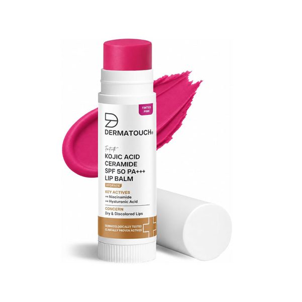 Dermatouch Kojic Acid Ceramide Tinted Lip Balm SPF 50 PA+++ Tinted Pink 5g