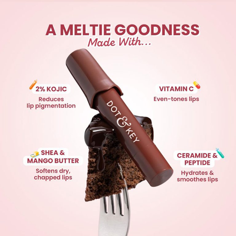 Dot & Key Meltie Lip Balm SPF 50+ with 2% Kojic 4g - Cocoa Creme