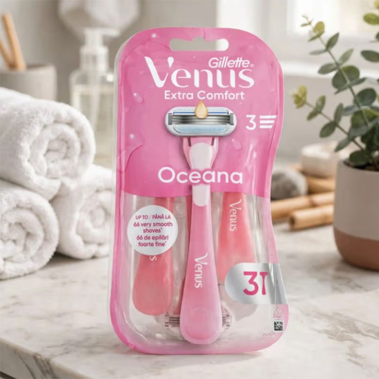 Gillette Venus Extra Comfort Oceana Razors - 3Pcs