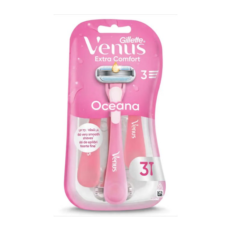 Gillette Venus Extra Comfort Oceana Razors - 3Pcs