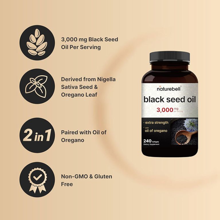 NatureBell Black Seed Oil 3000mg - 240 Softgel